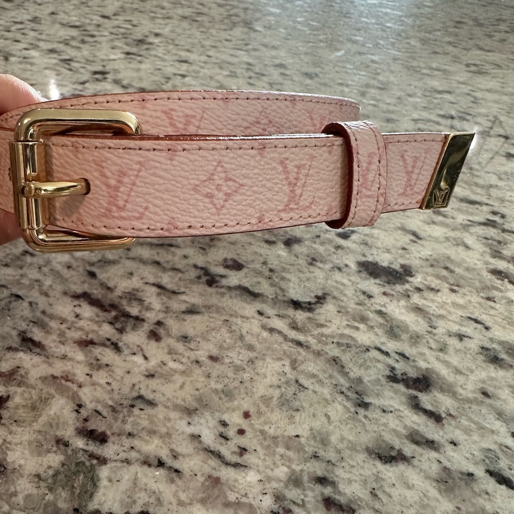 Pink Louis Vuitton Vintage Belt